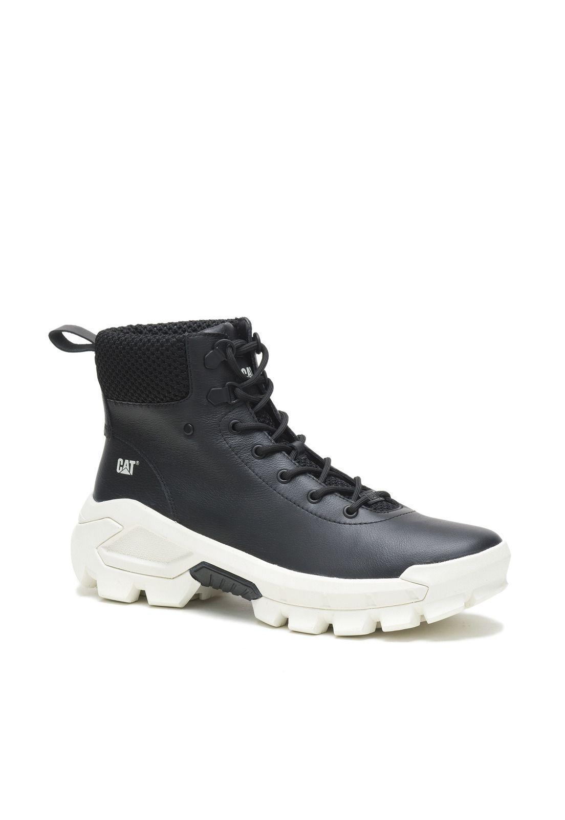 Botin Cuero Mujer Gig Mid Negro-0