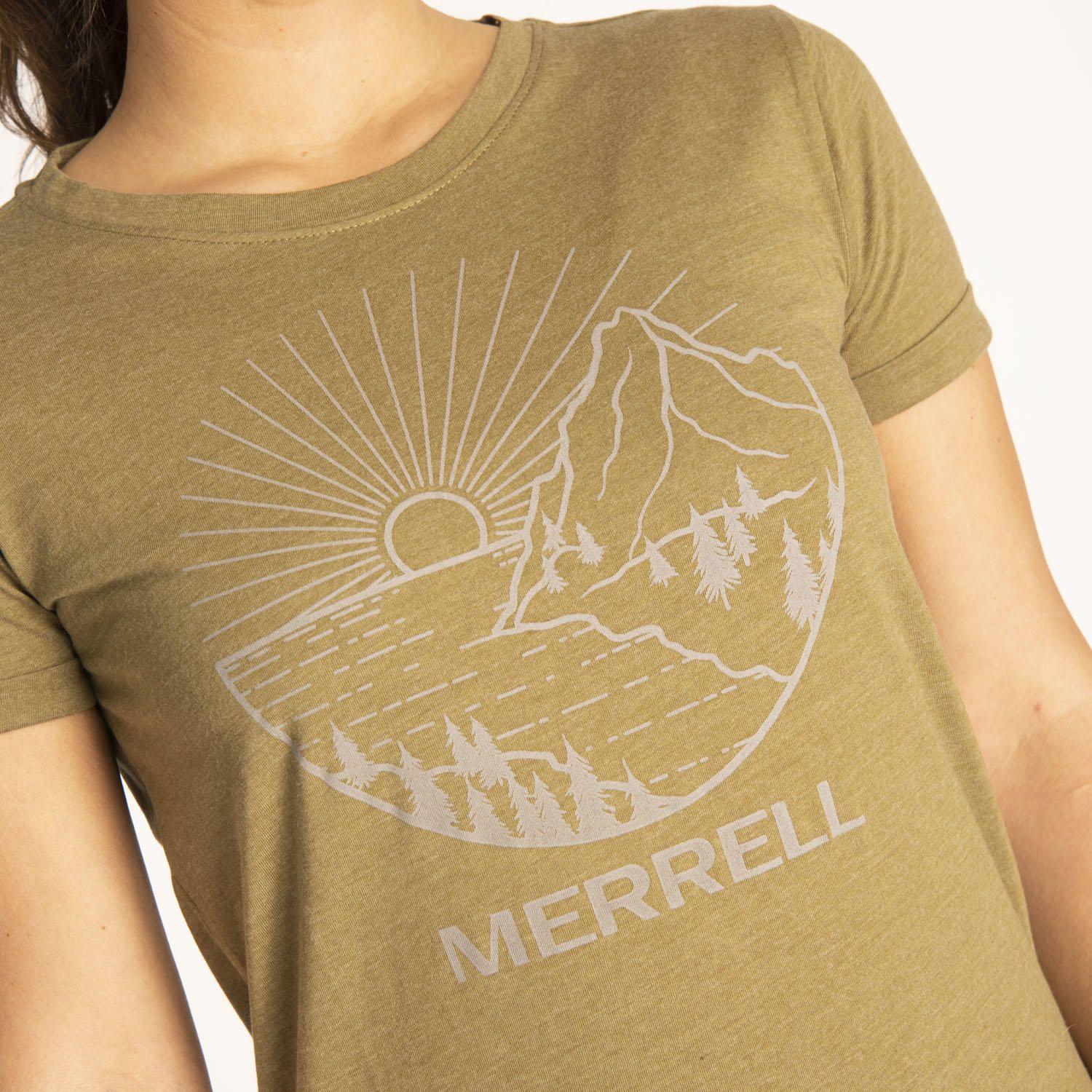 Polera M/C Mujer W Logo Tee Verde-4