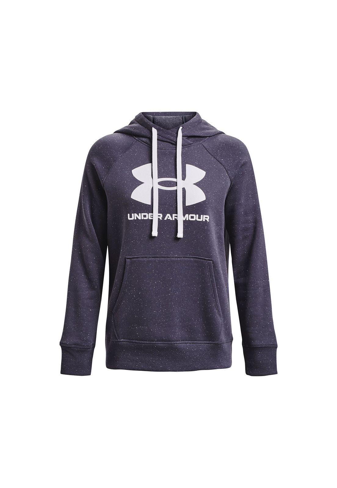 Polerón Mujer Rival Flce Logo Hdie Gris-0
