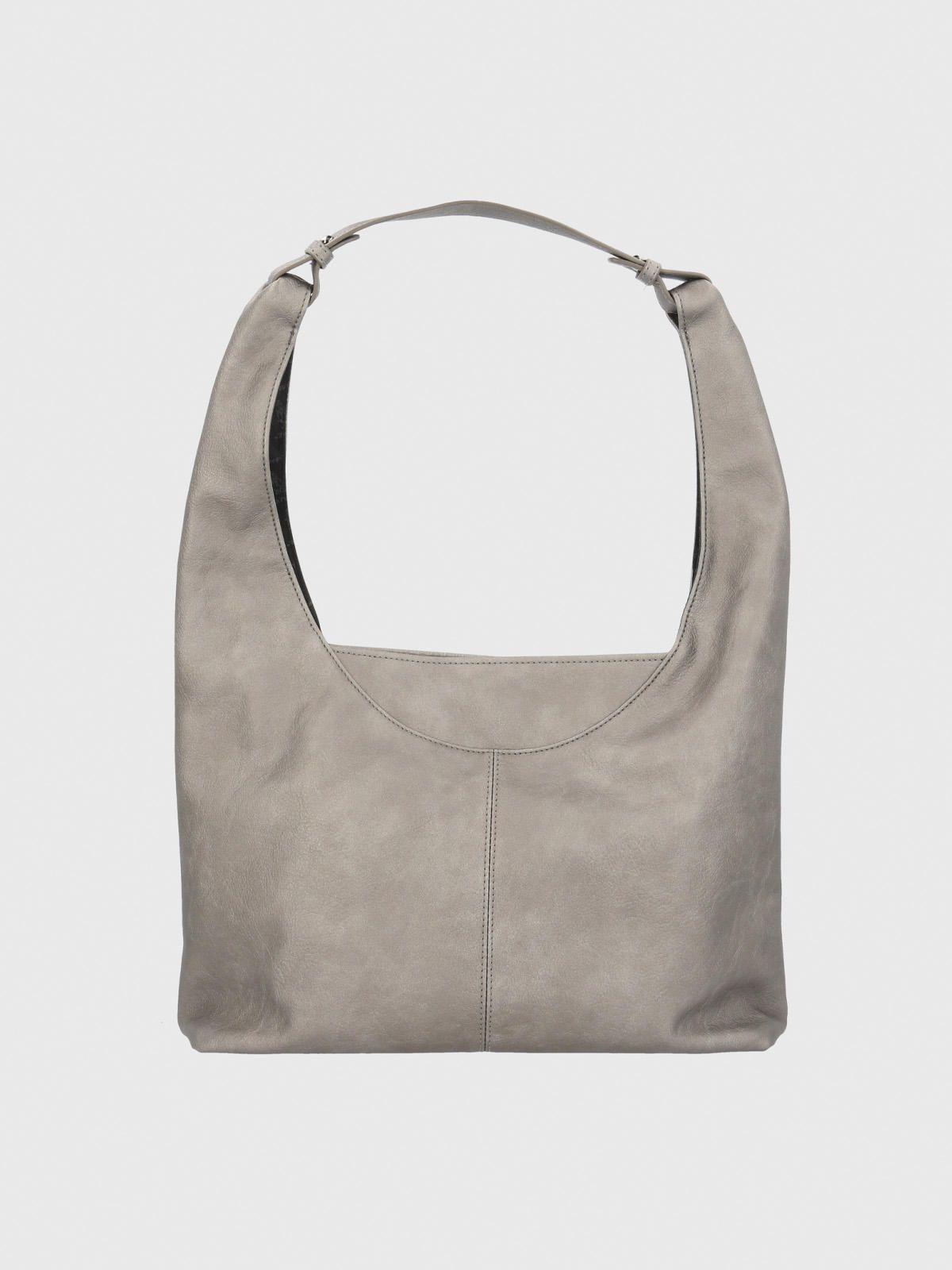 Cartera Mujer Metal Hobo Gris-2