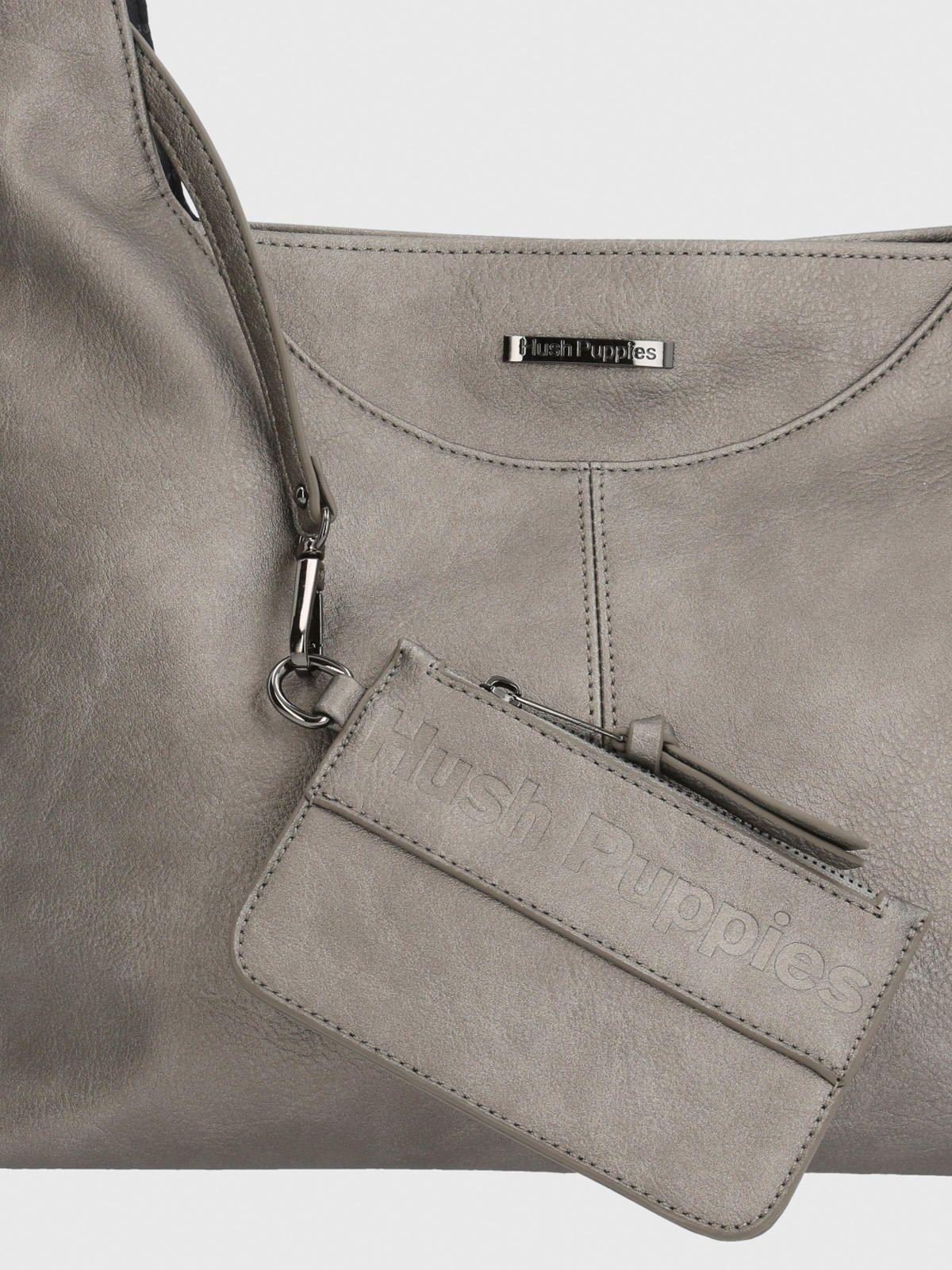 Cartera Mujer Metal Hobo Gris-3