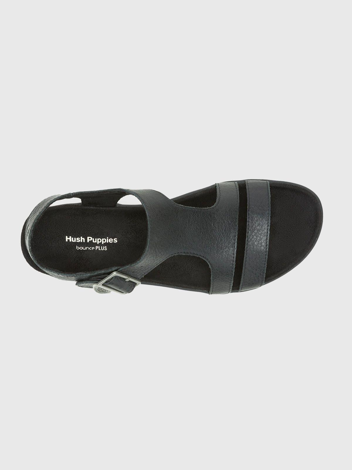 Sandalia Cuero Negro Mujer Dorri T-Band -4