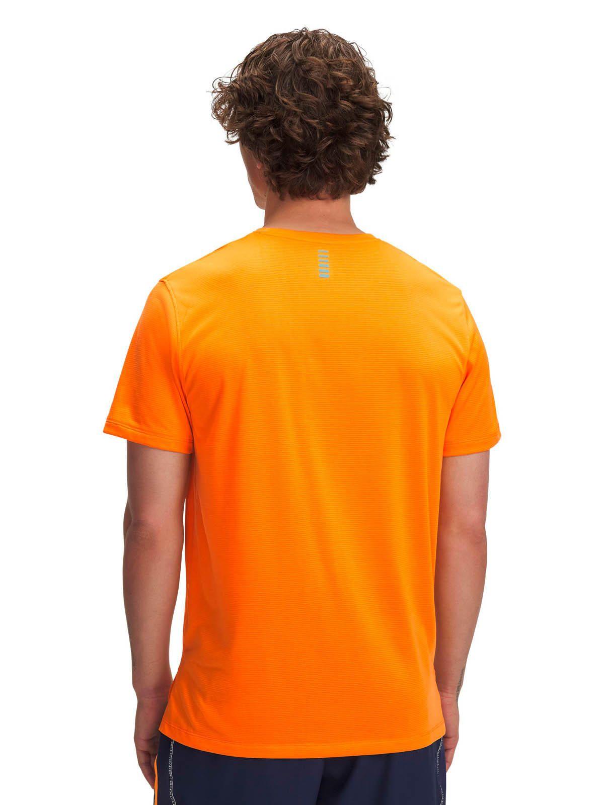 Polera Manga Corta Running  Hombre Launch Naranjo 
-4