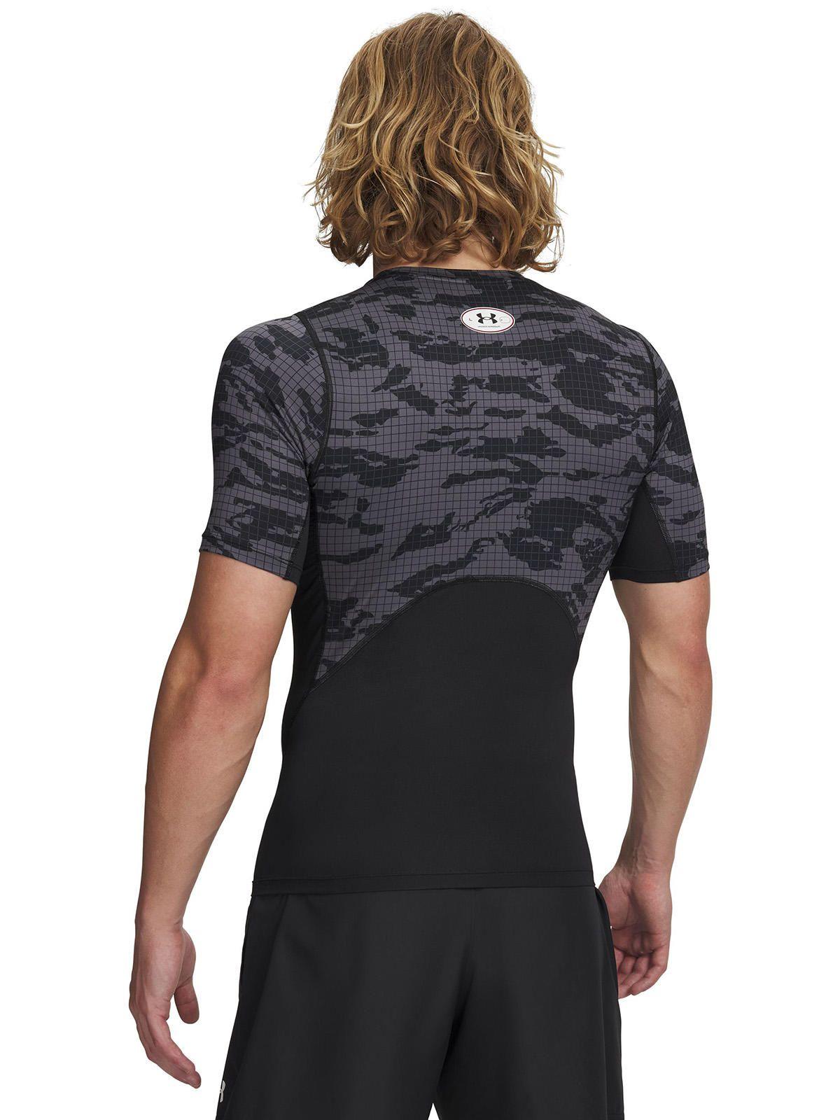 Primera Capa Superior Hombre Heatgear Printed Ss Negro-1