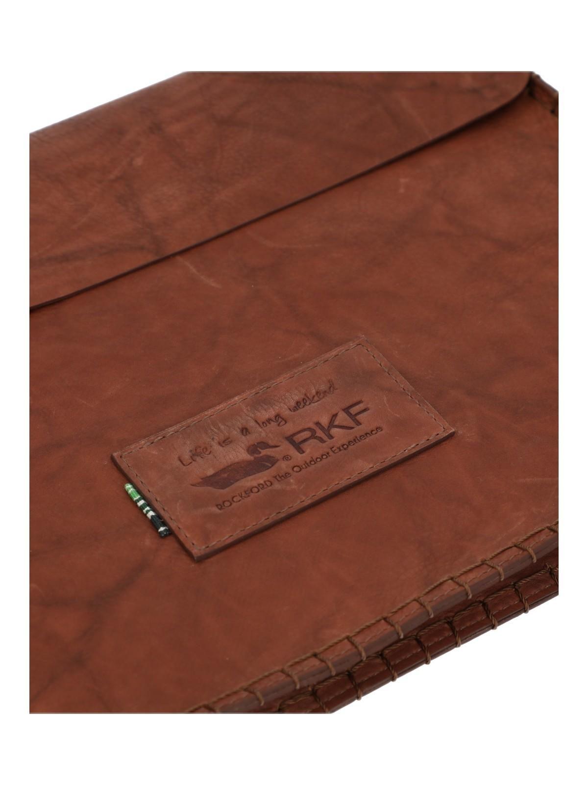 Maletín Cuero Unisex Aq Lauda Sleeve Café-5