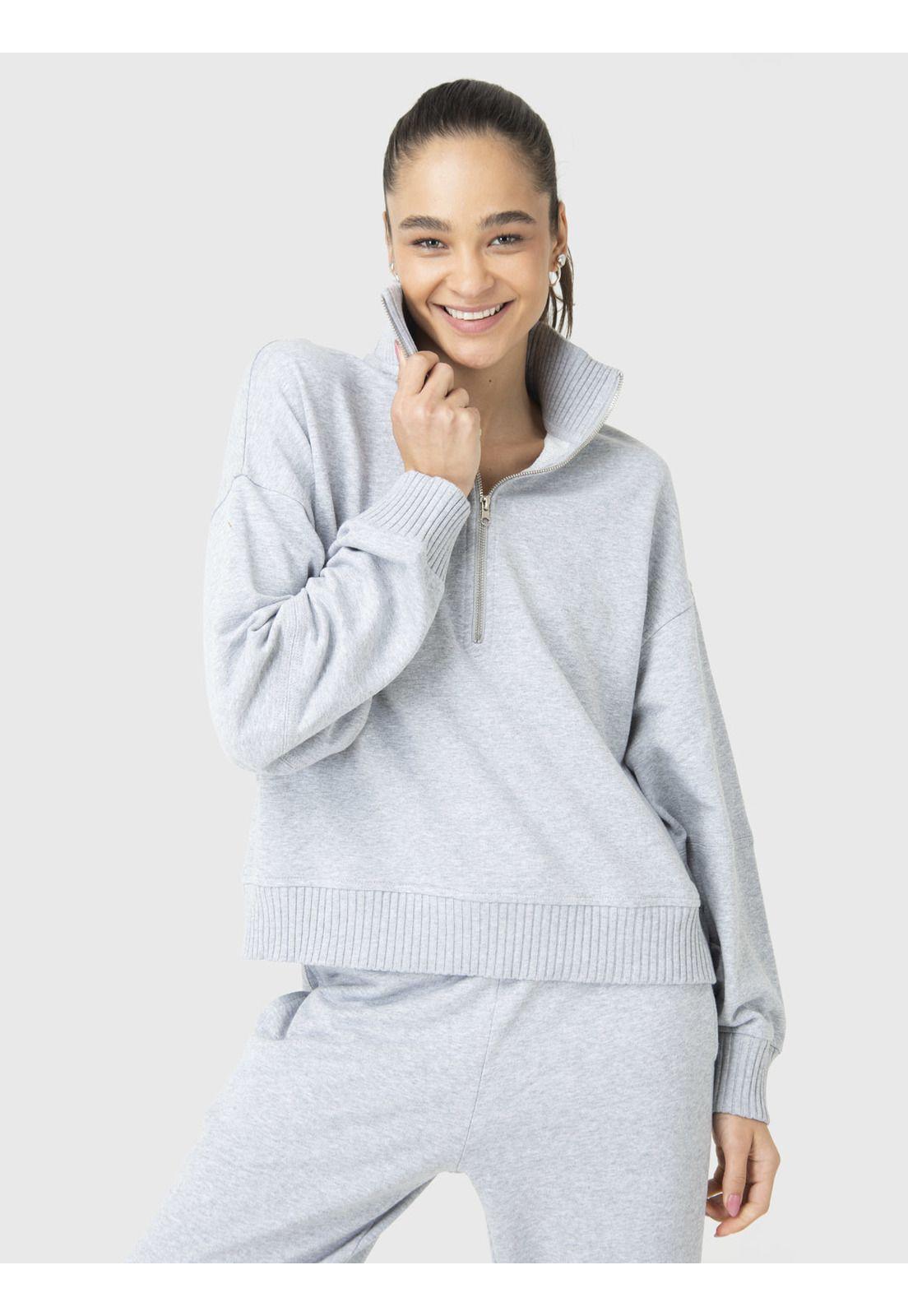 Polerón Mujer Lia Gris-1