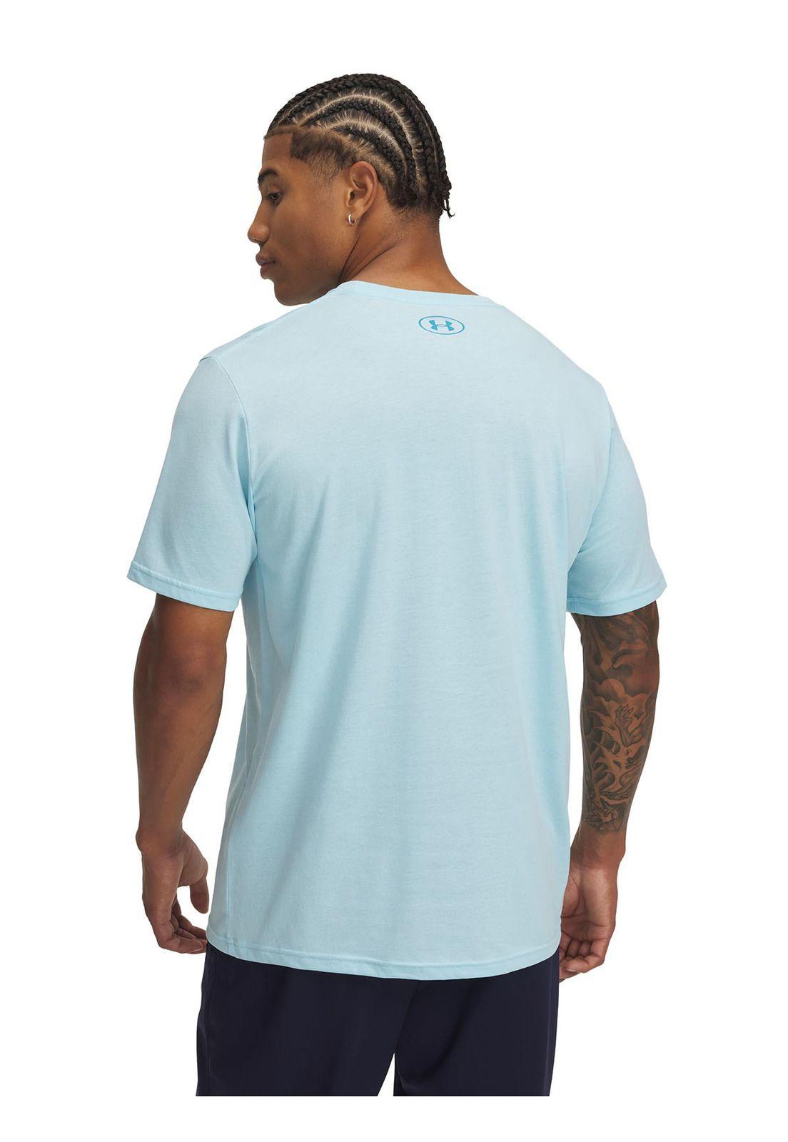 Polera Manga Corta Boxed Hombre Azul-1