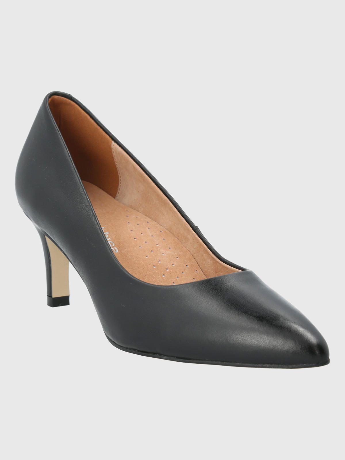 Zapato Cuero Negro Mujer Arosa -0