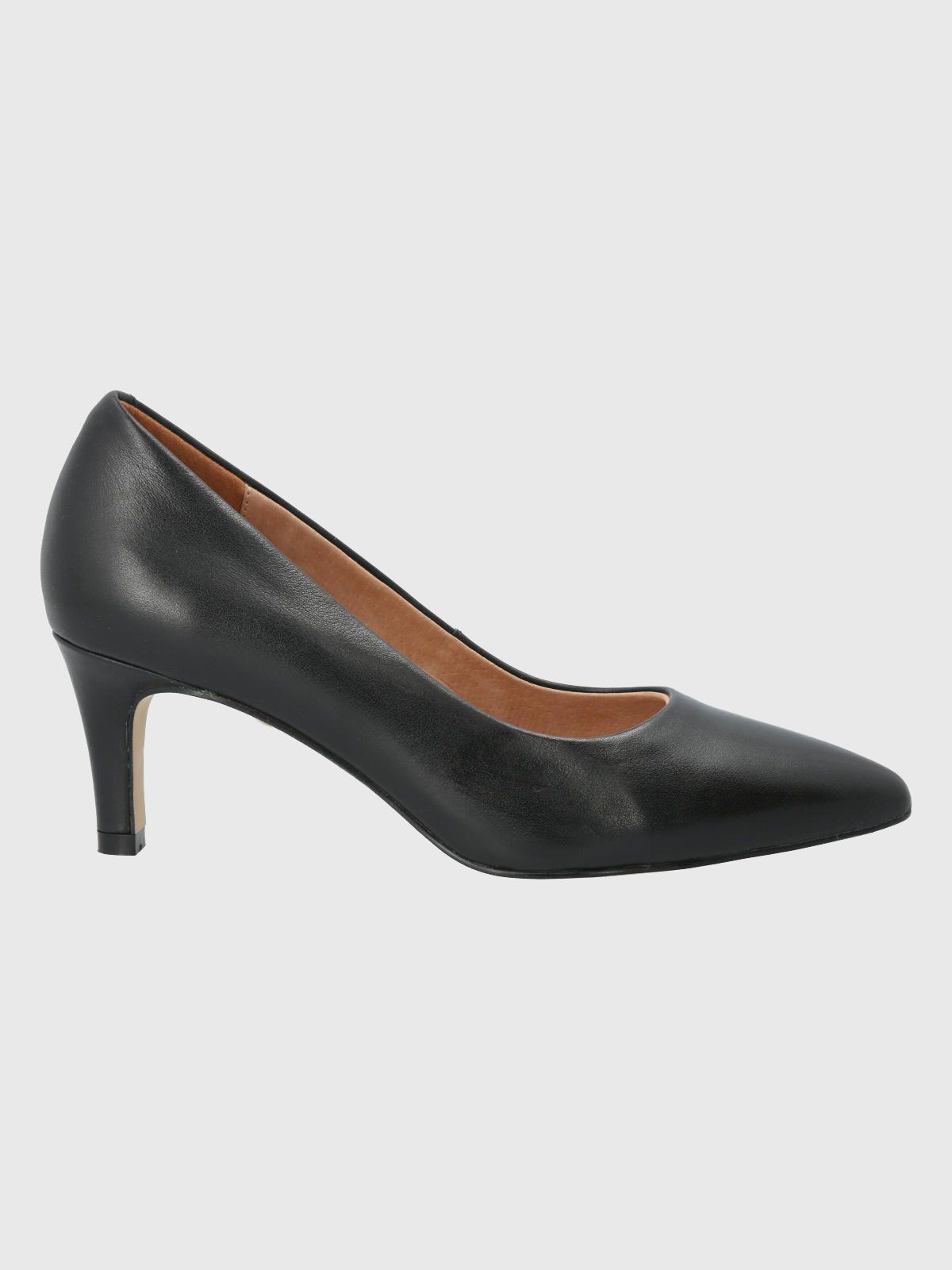 Zapato Cuero Negro Mujer Arosa -1