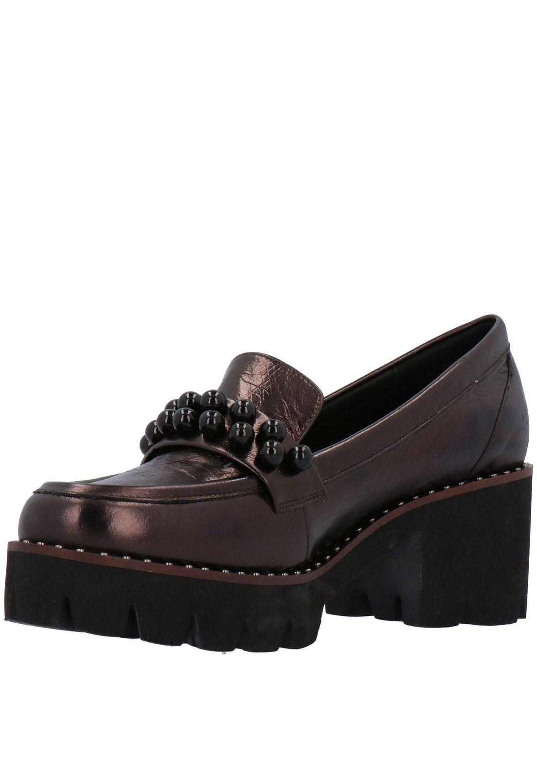 Zapato Mujer Cuero Valtice Gris-3
