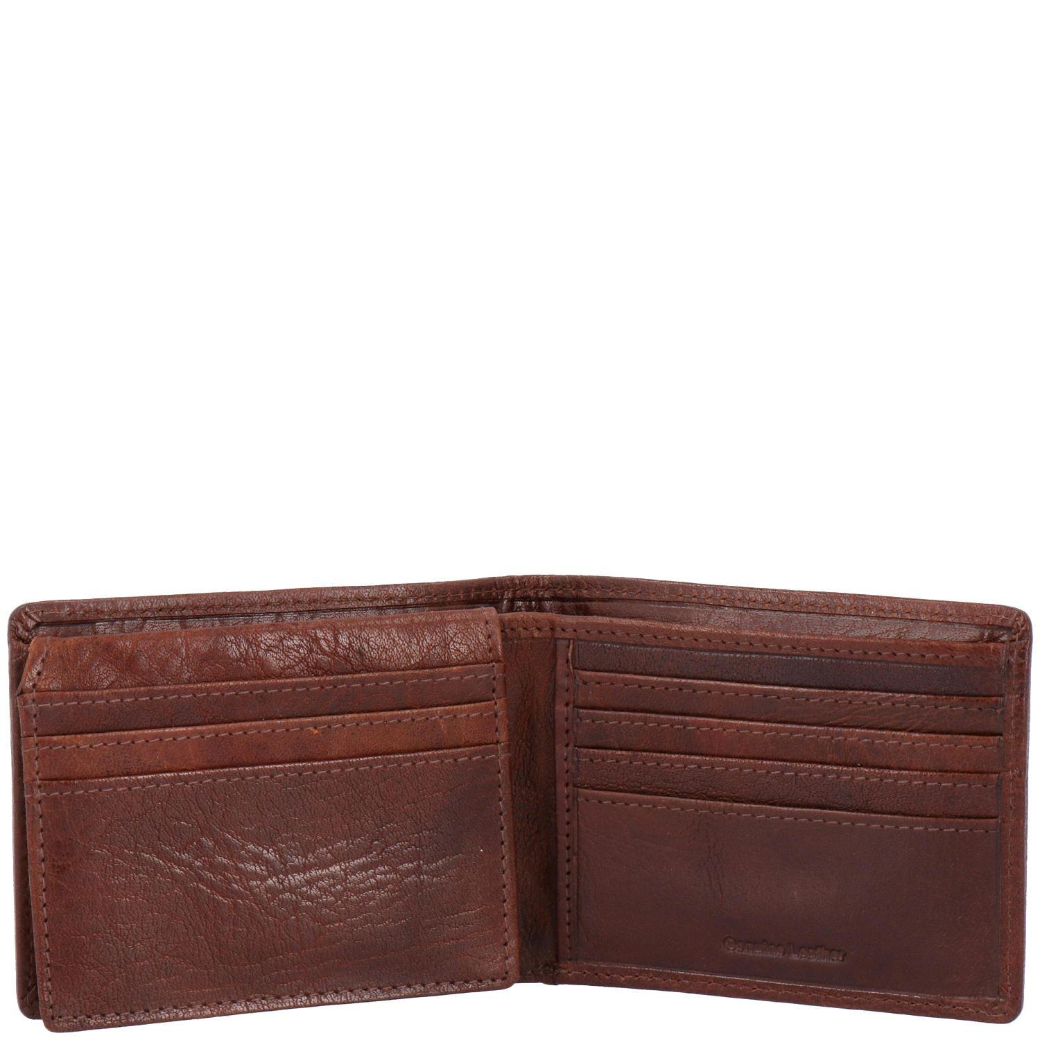 Billetera Cuero Hombre Vn Volante Café-2