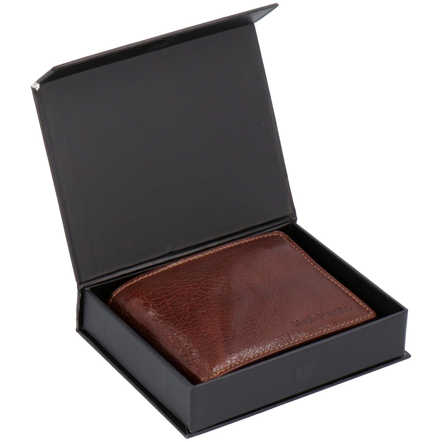 Billetera Cuero Hombre Vn Volante Café-4