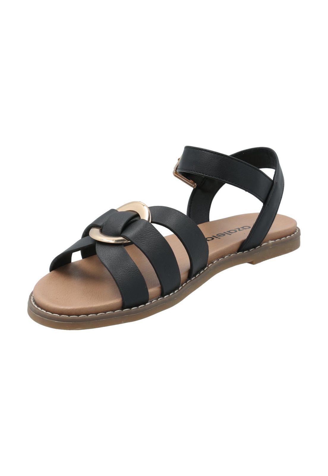 Sandalia Mujer Yona Negro-4