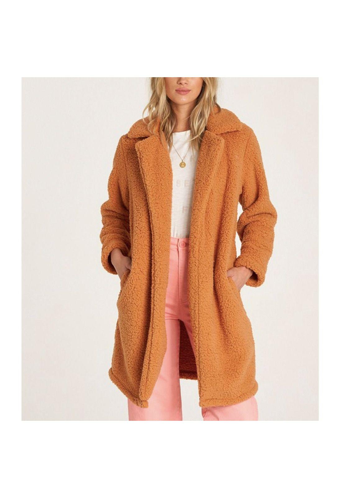 Chaqueta Mujer Montreal Longline Camel-0
