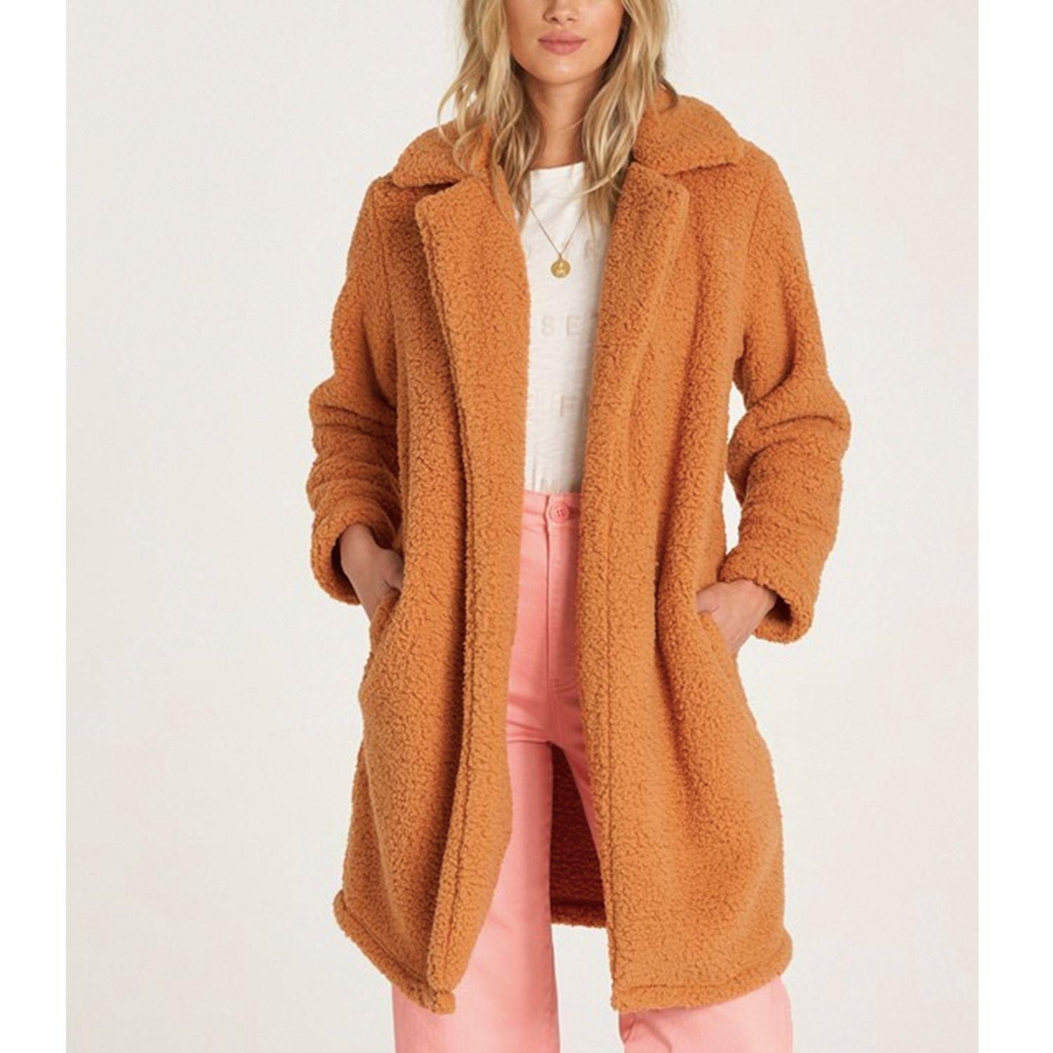 Chaqueta Mujer Montreal Longline Camel-0