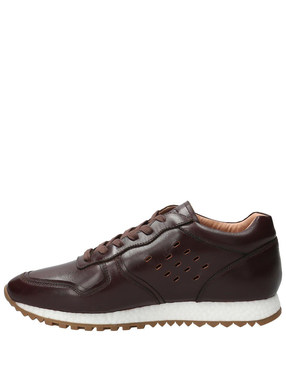 Zapatilla Cuero Hombre Graig Café Oscuro-5