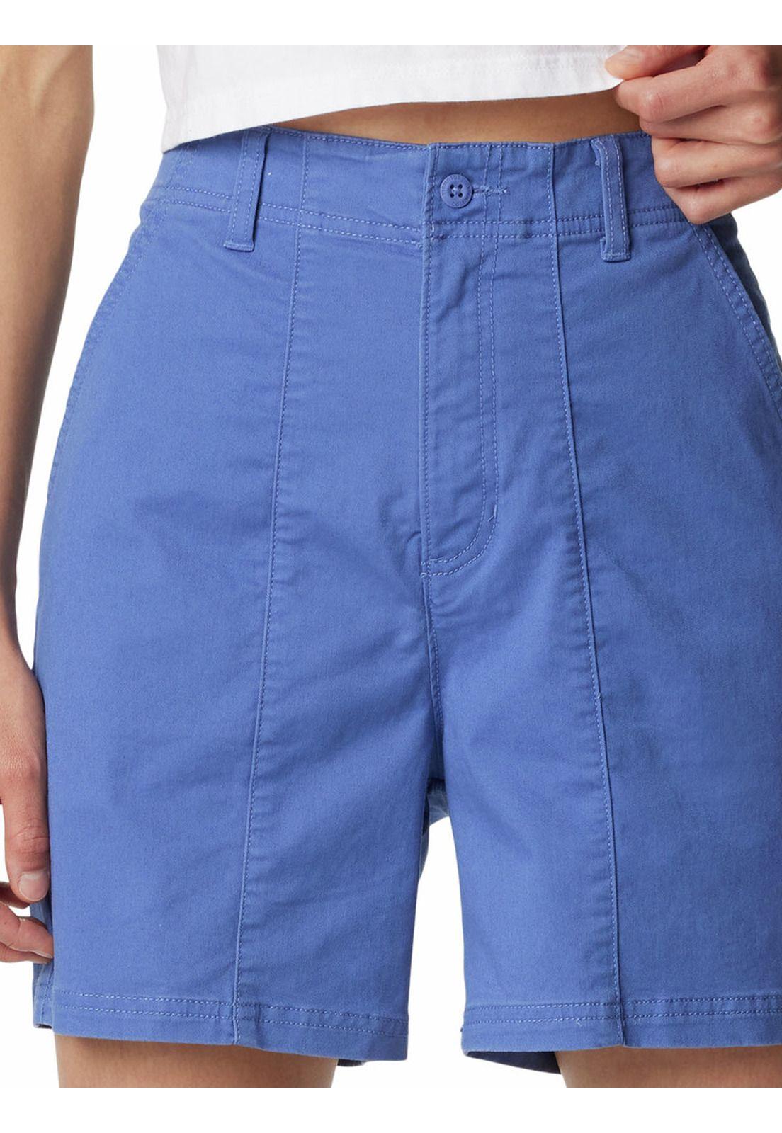 Short Mujer Calico Basin Cotton Azul-3