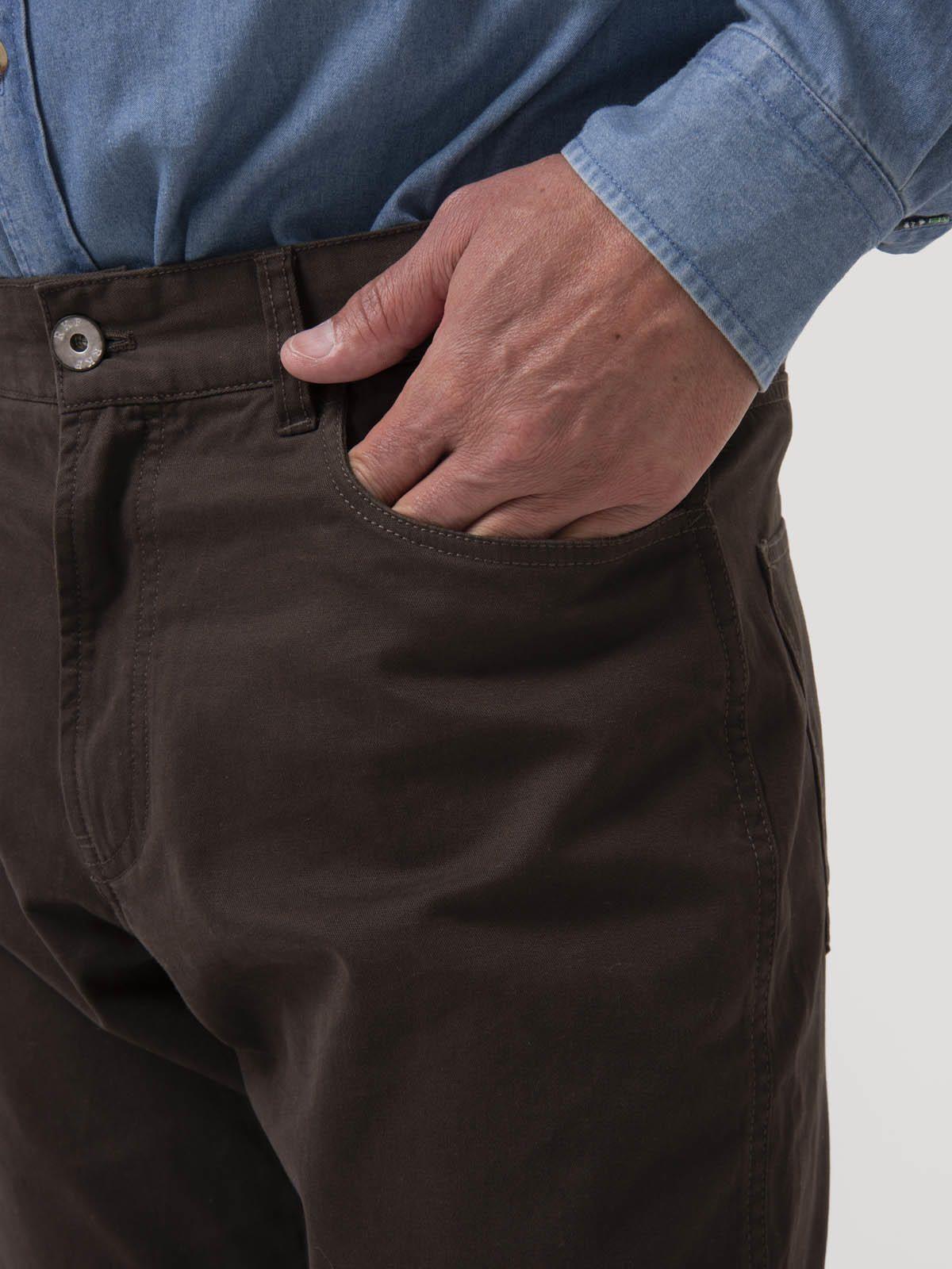 Pantalón Algodón Hombre Five Negro-6