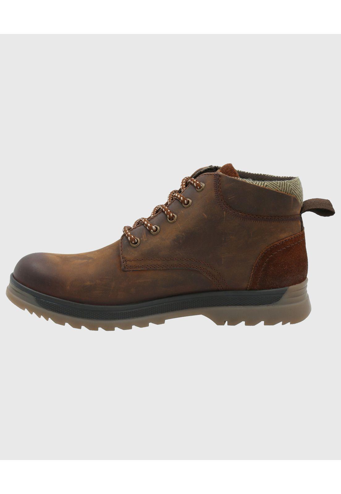 Botin Cuero Hombre Boulder Café-5
