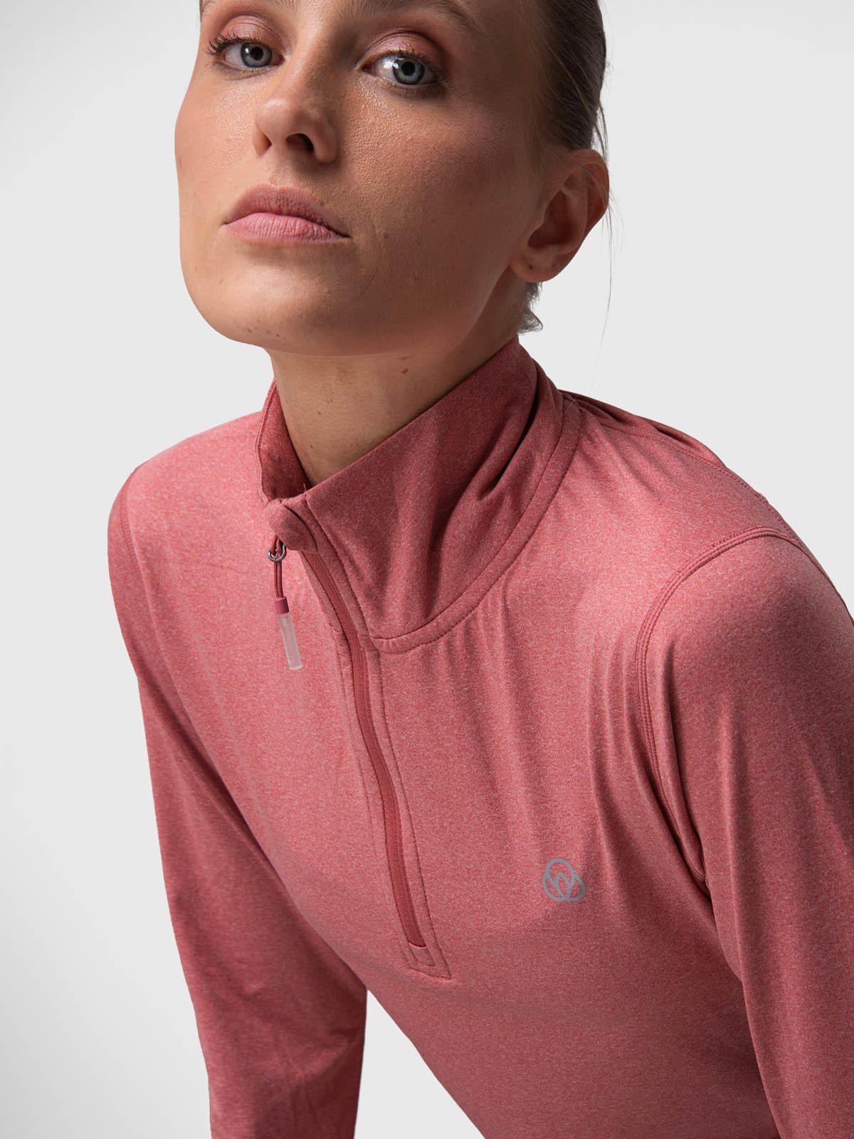 Polerón Half Zip Aloe Rosado-1