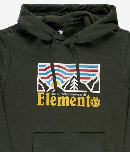 Poleron Wander Hood Café Hombre Element-2