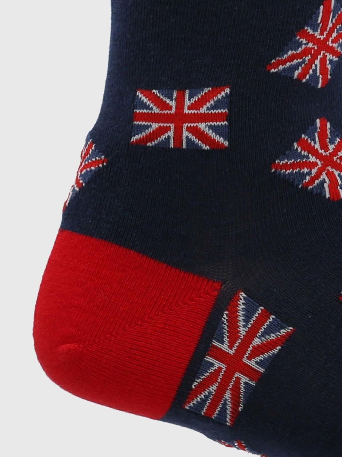 Calcetín Algodón Hombre C Flag Uk Azul-1