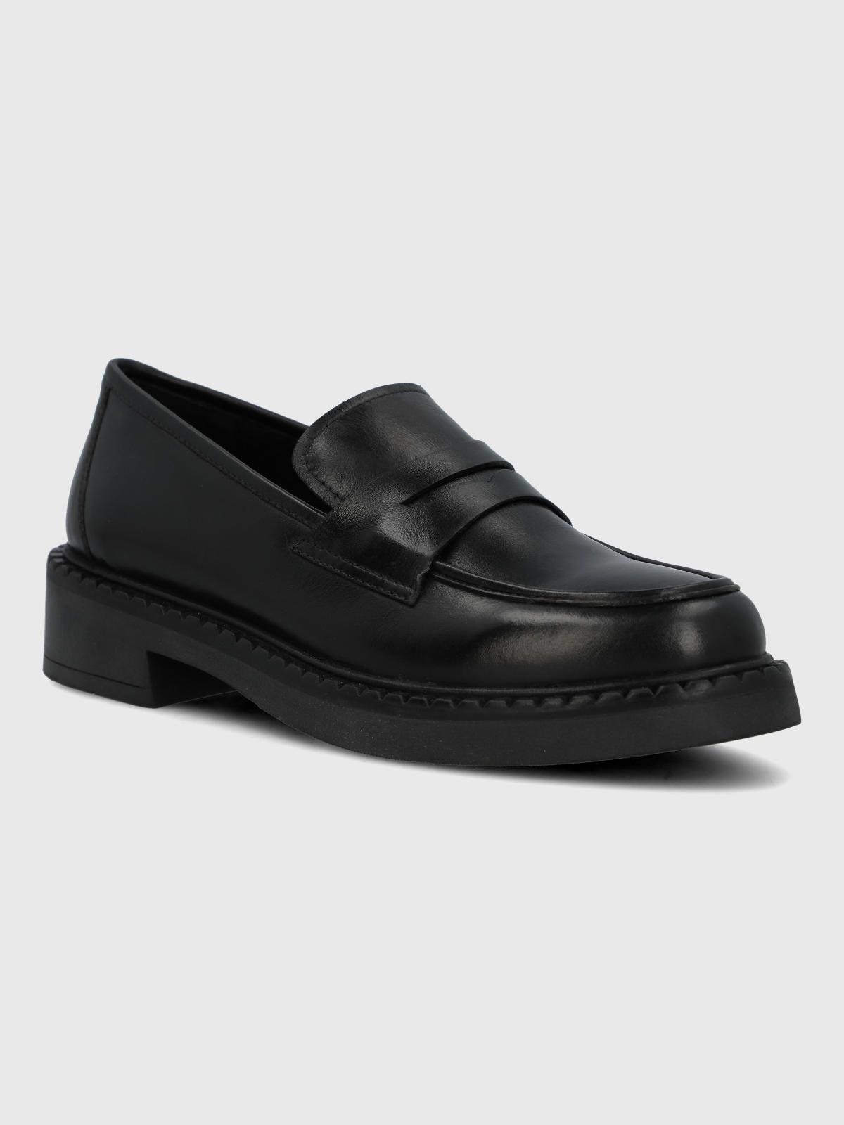 Mocasin Cuero Mujer Ruberta Negro-0