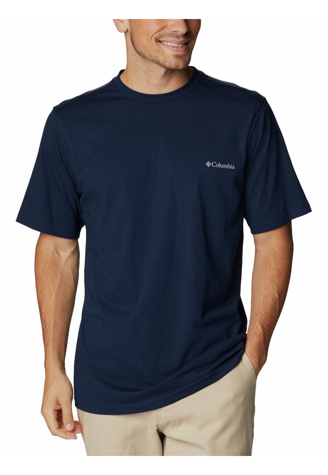 Polera M/C Csc Basic Logo S/S Azul Marino Hombre-0