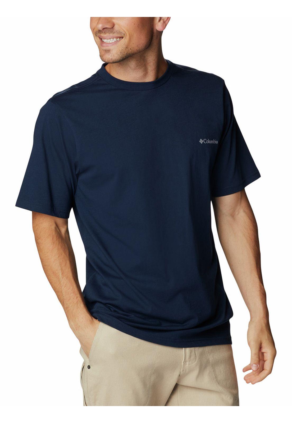 Polera M/C Csc Basic Logo S/S Azul Marino Hombre-4