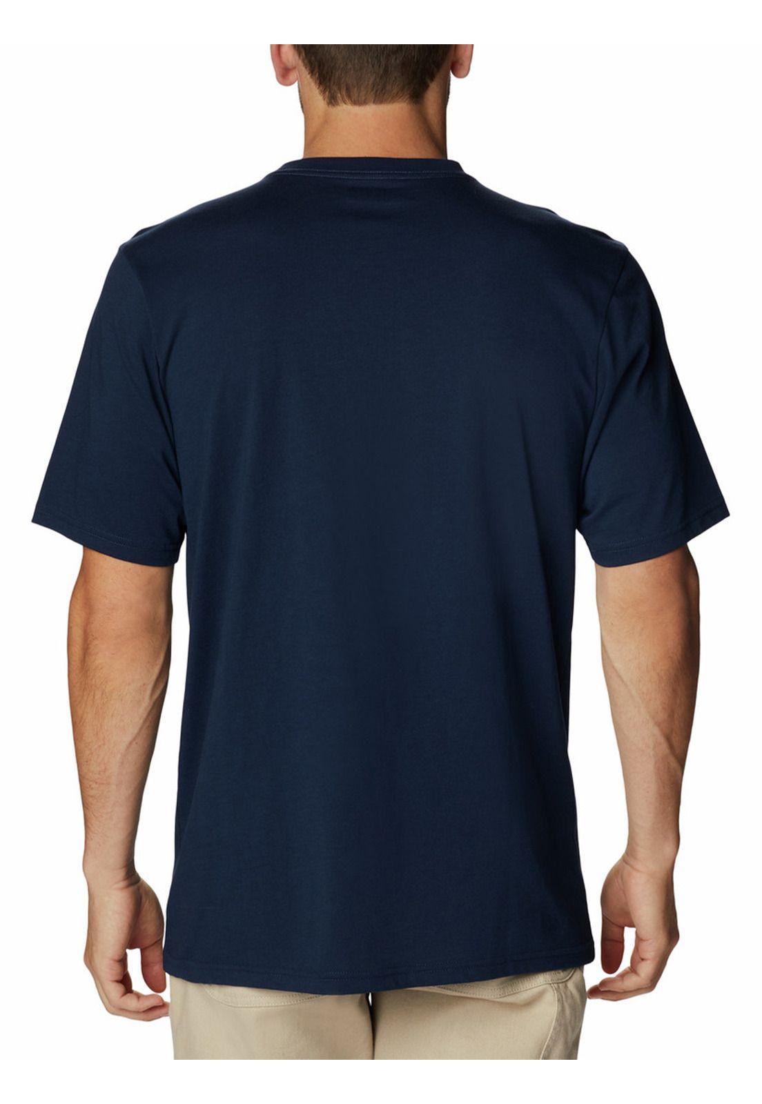 Polera M/C Csc Basic Logo S/S Azul Marino Hombre-5