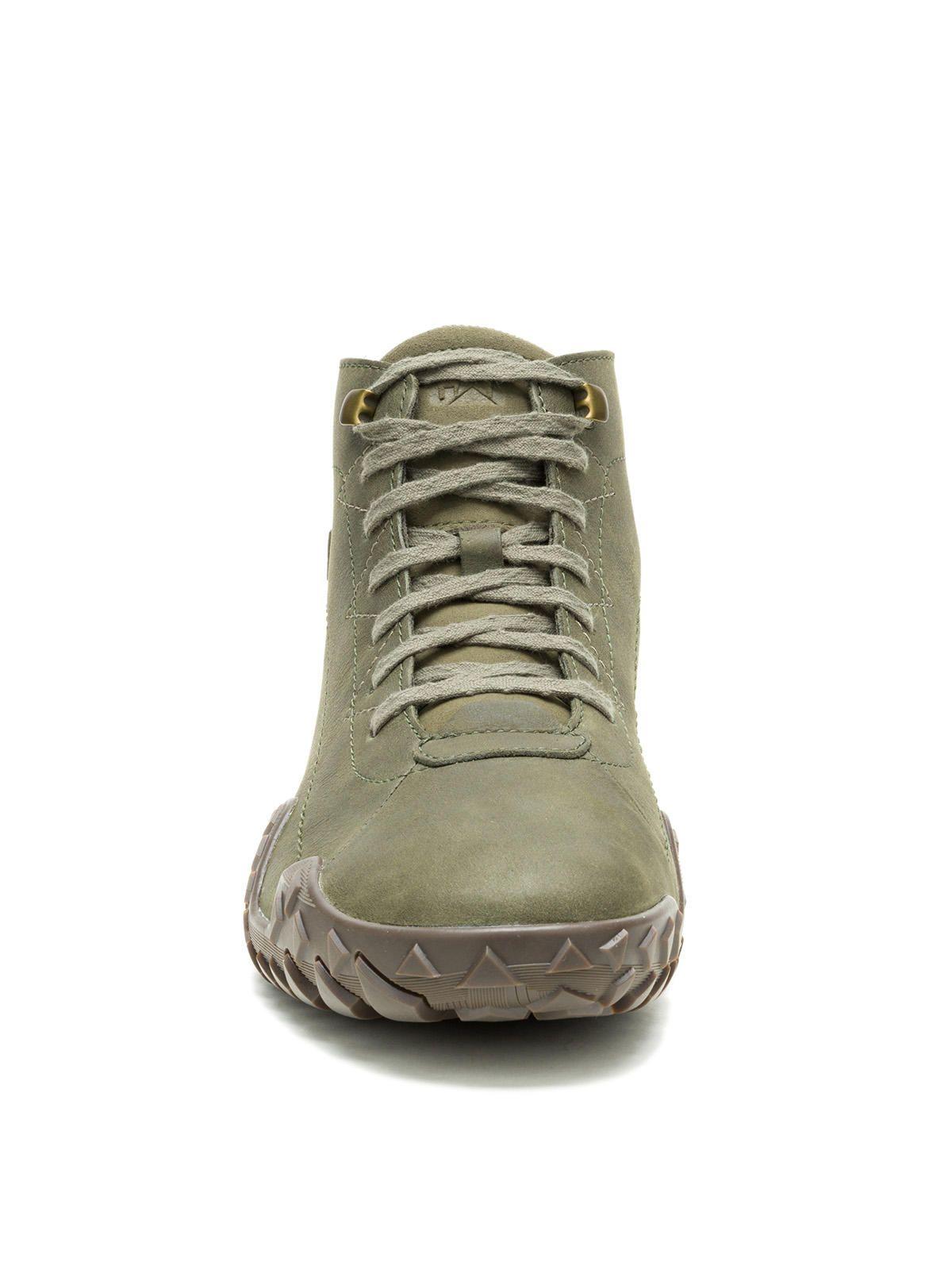 Zapatilla C/Caña Cuero Hombre Gridlock Hi Oliva-4