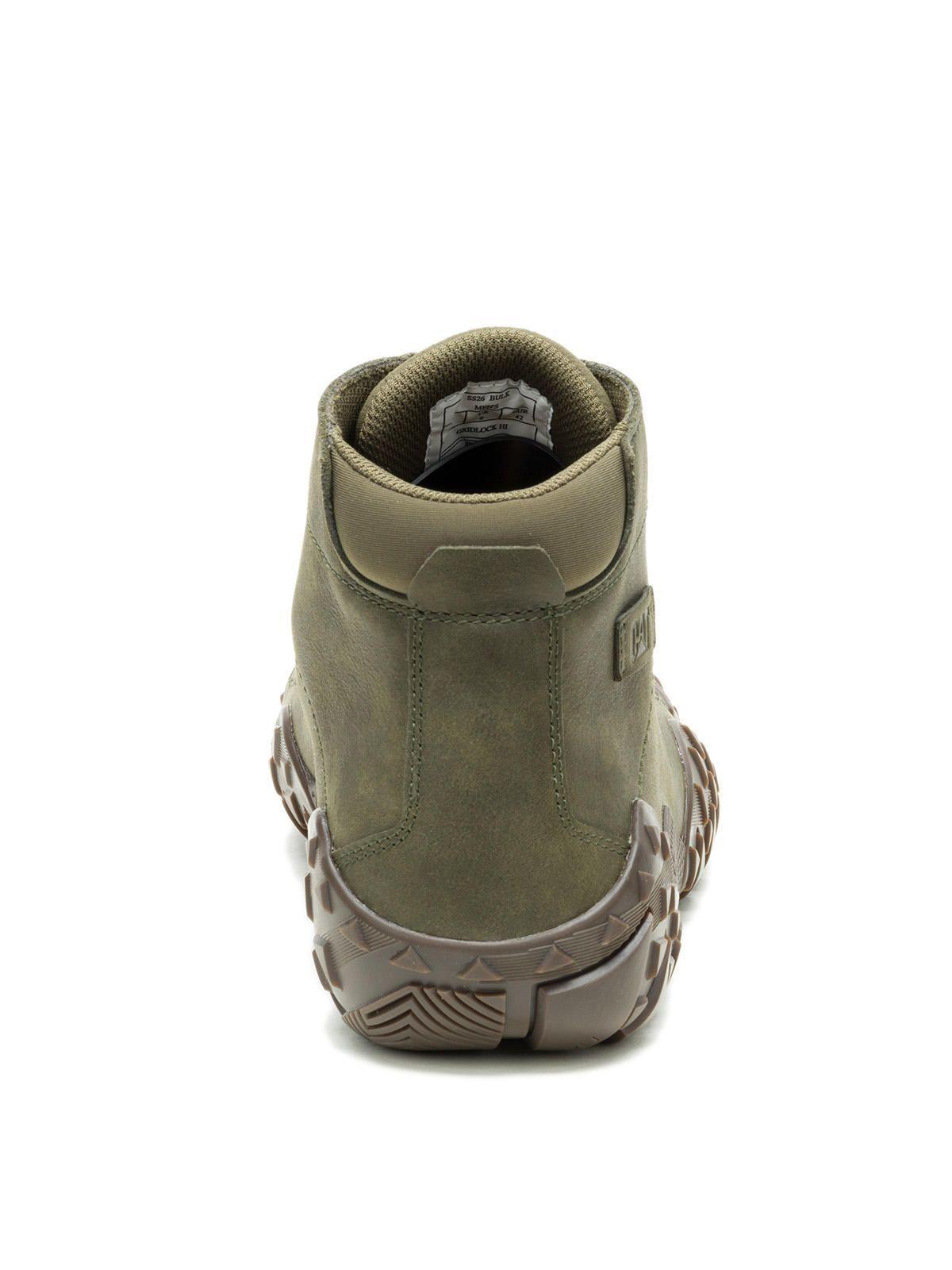 Zapatilla C/Caña Cuero Hombre Gridlock Hi Oliva-5