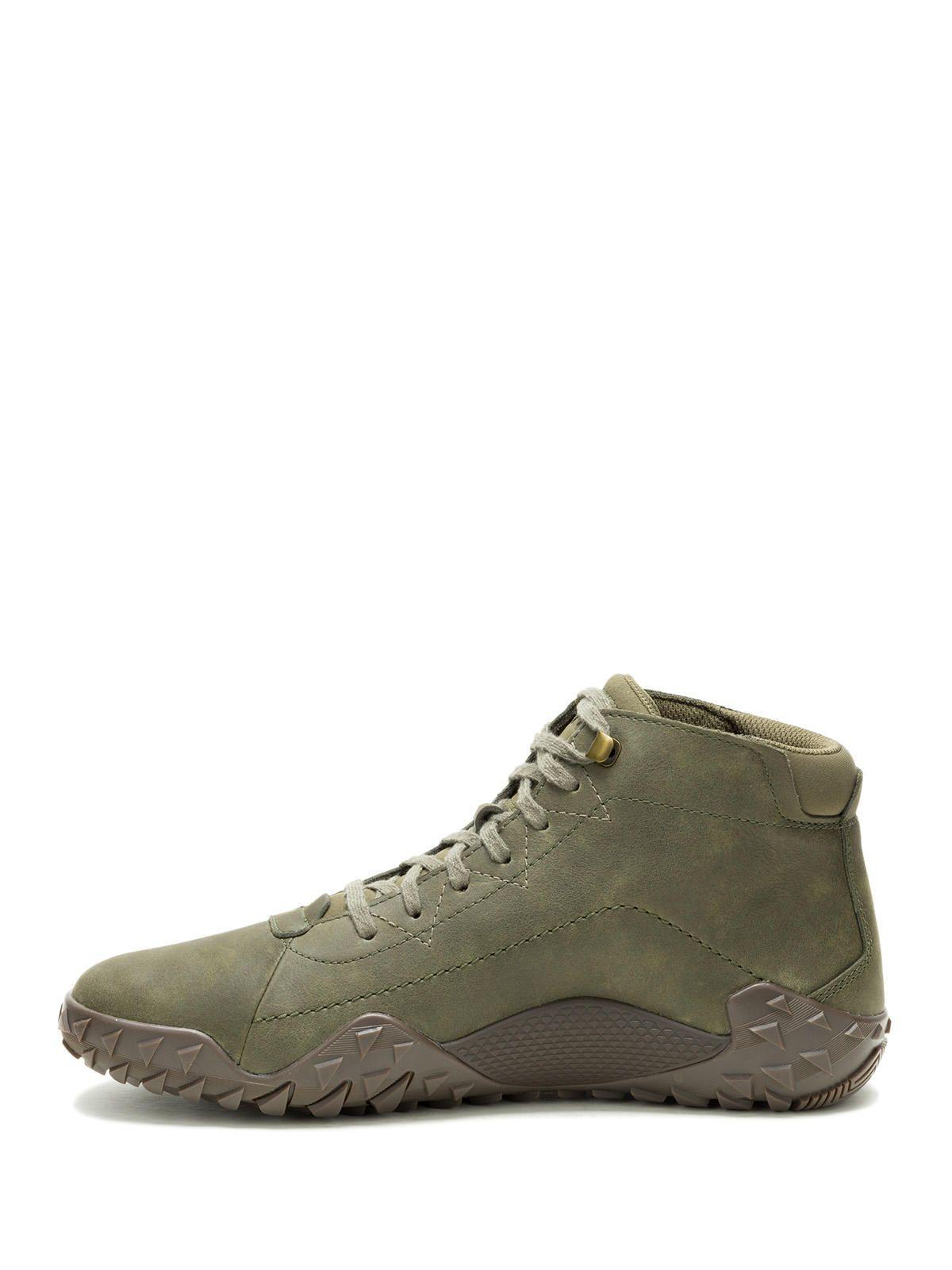 Zapatilla C/Caña Cuero Hombre Gridlock Hi Oliva Caterpillar | Paris.cl