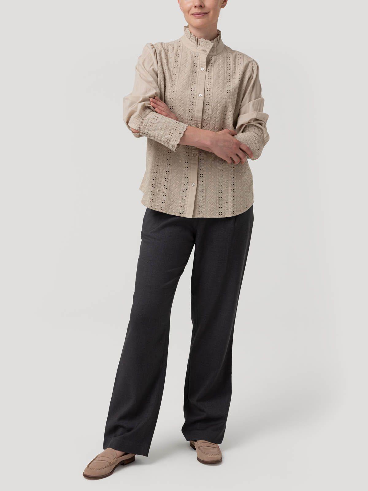 Blusa Algodón Orgánico Mujer Petunia Café-7