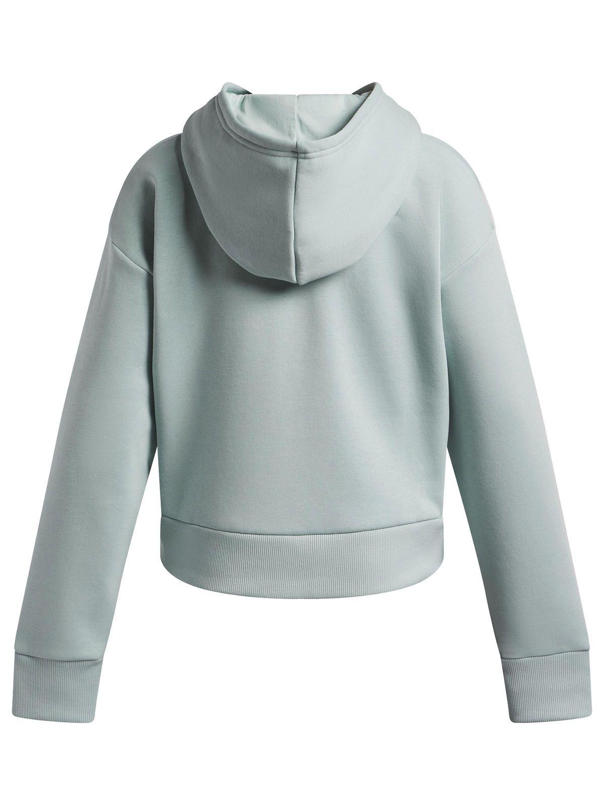 Poleron Niña Rival Fleece Crop Azul-1