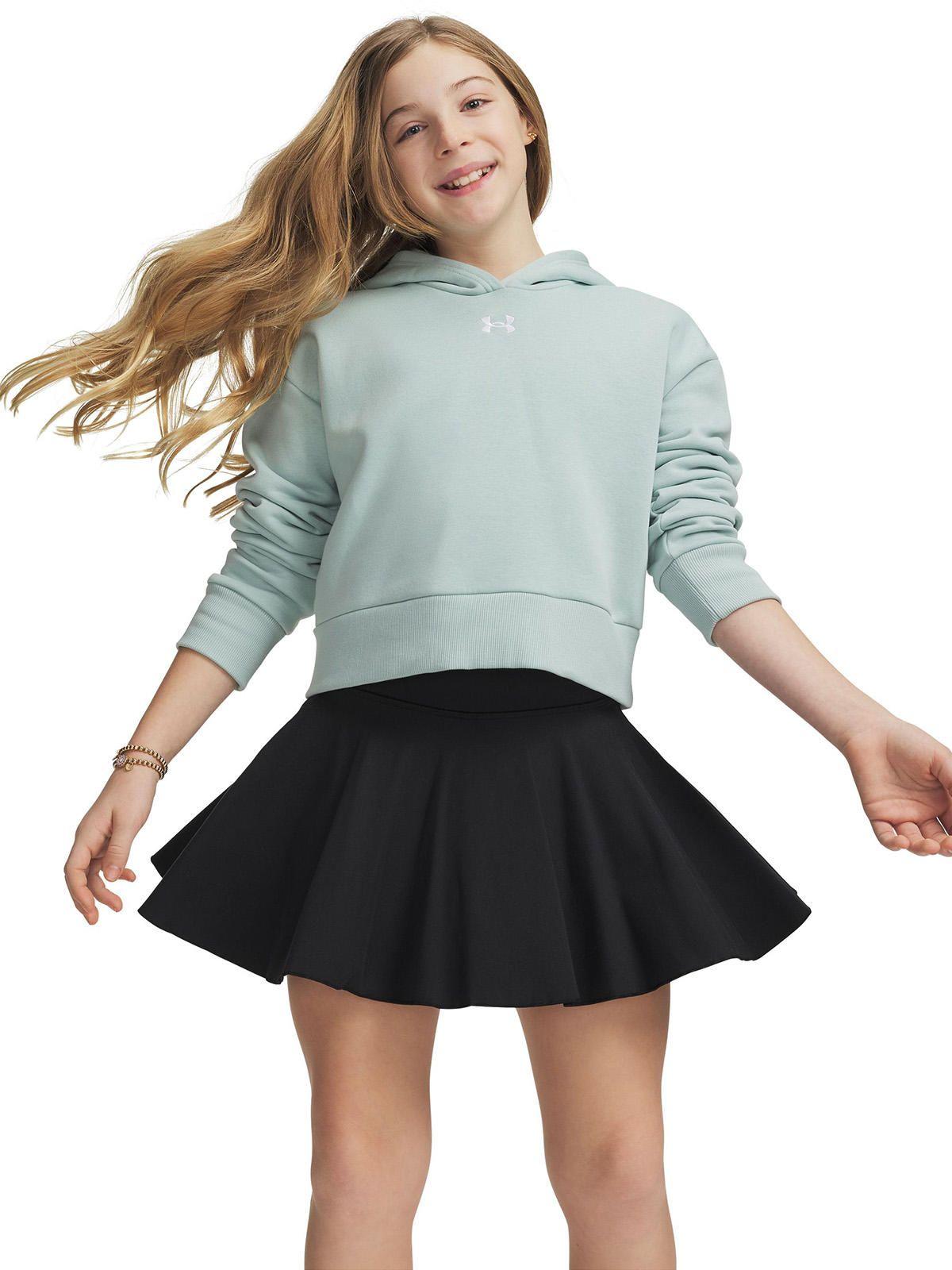 Poleron Niña Rival Fleece Crop Azul-3