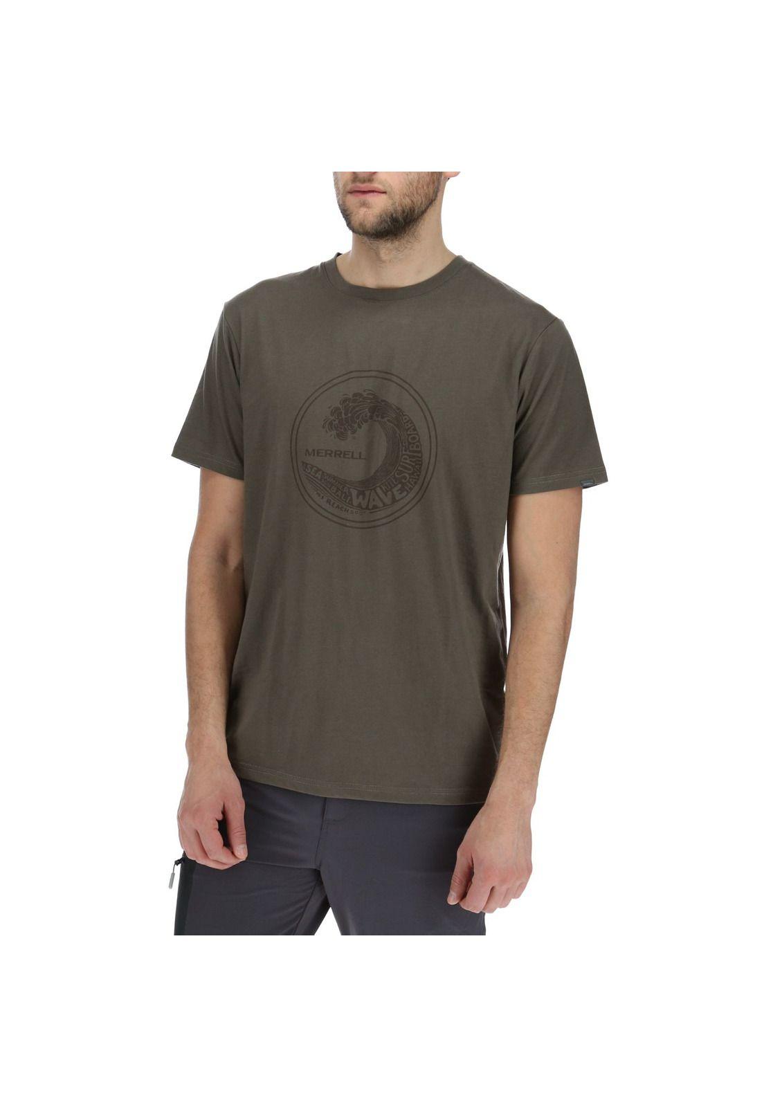 Polera Hombre M/C Wave Ss Beige-1