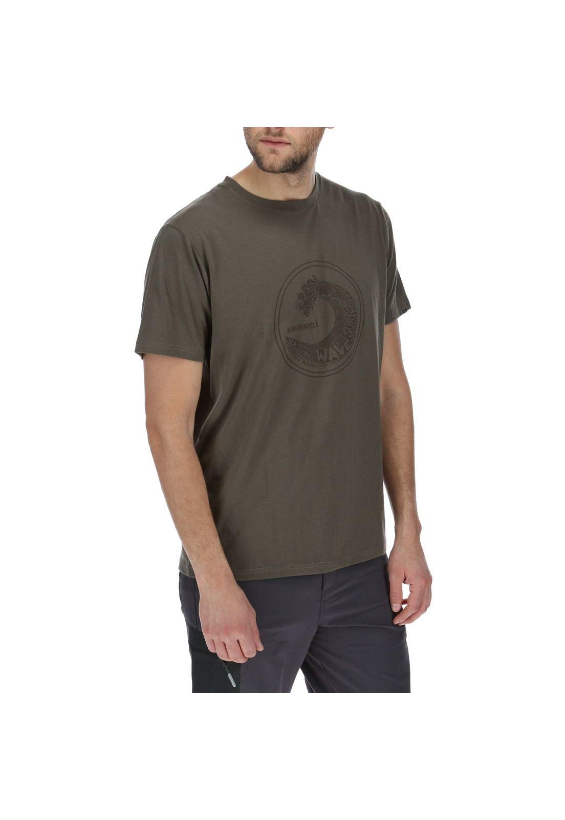 Polera Hombre M/C Wave Ss Beige-3
