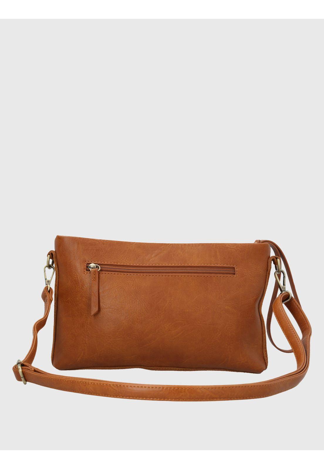 Cartera Ecocuero Mujer Liah Cross Café-2