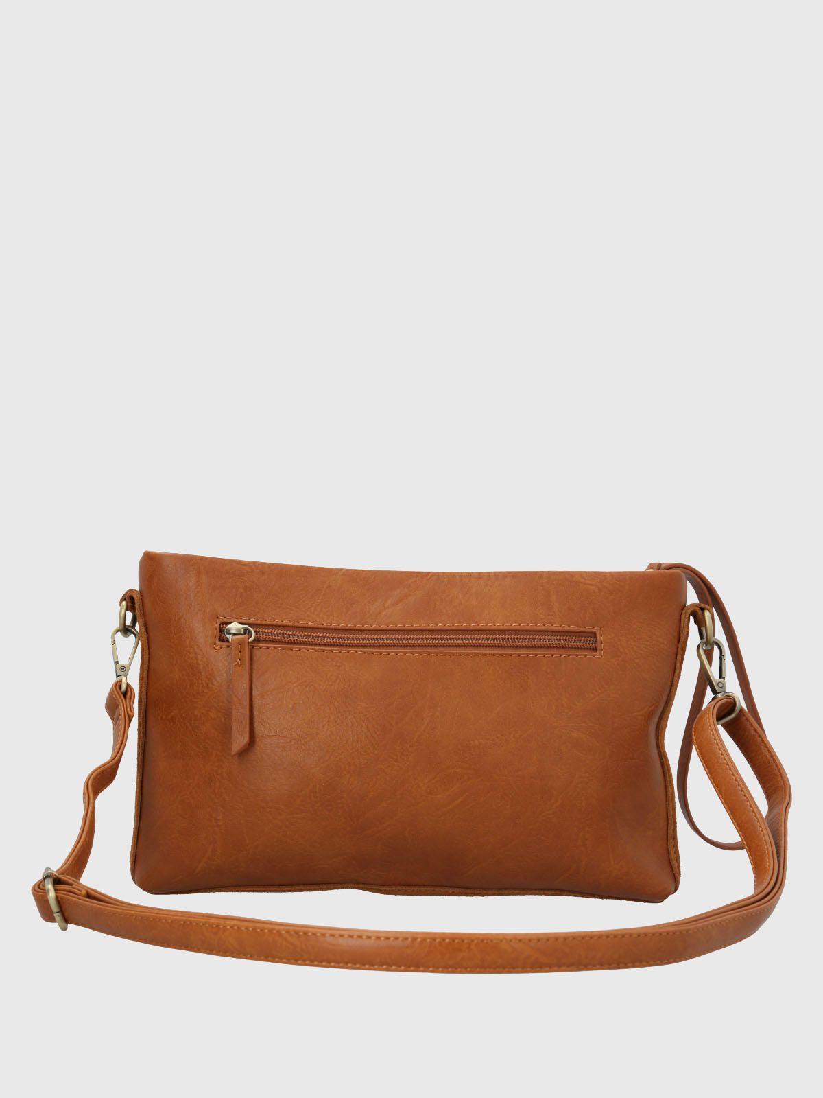 Cartera Ecocuero Mujer Liah Cross Café-2