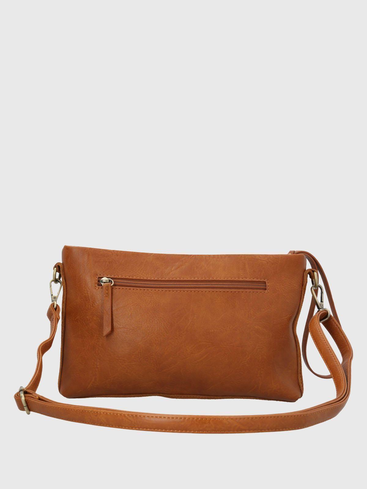 Cartera Ecocuero Mujer Liah Cross Café-2