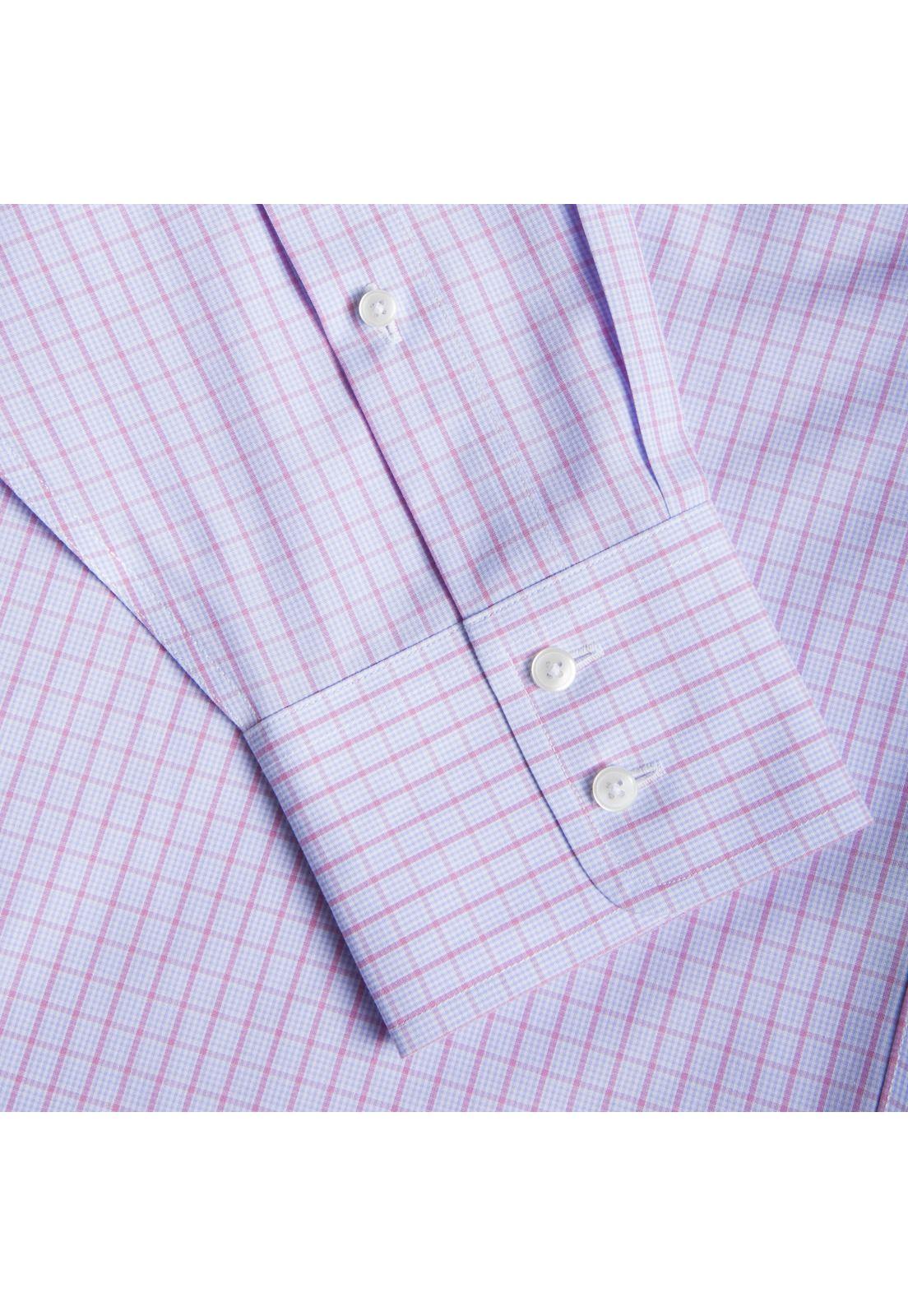 Camisa libre de arrugas Rosado-4