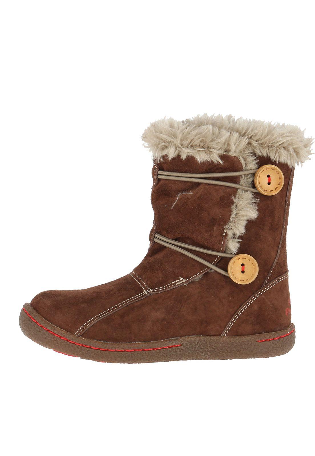 Bota Cuero Niña New Dakota Café-3
