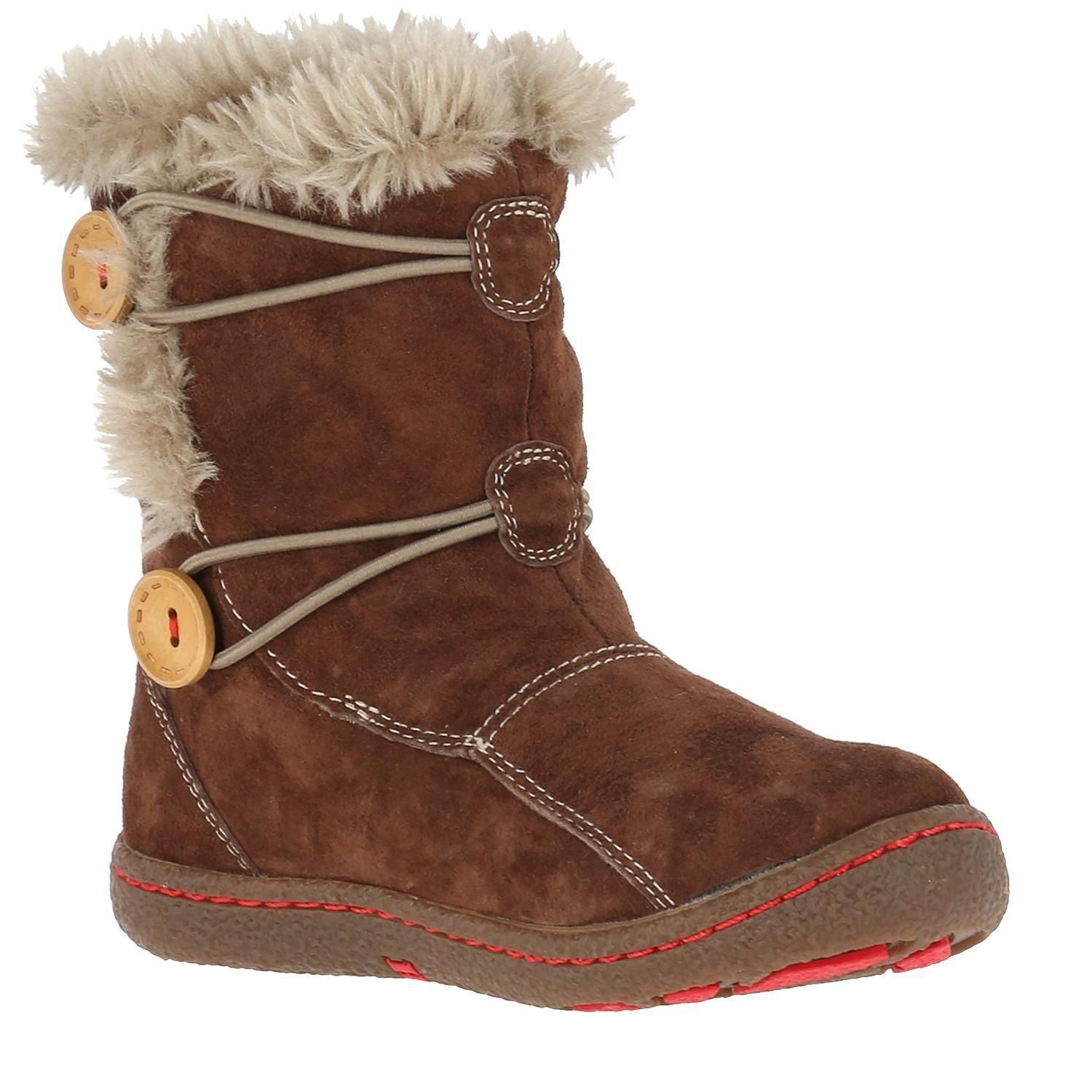 Bota Cuero Niña New Dakota Café-0