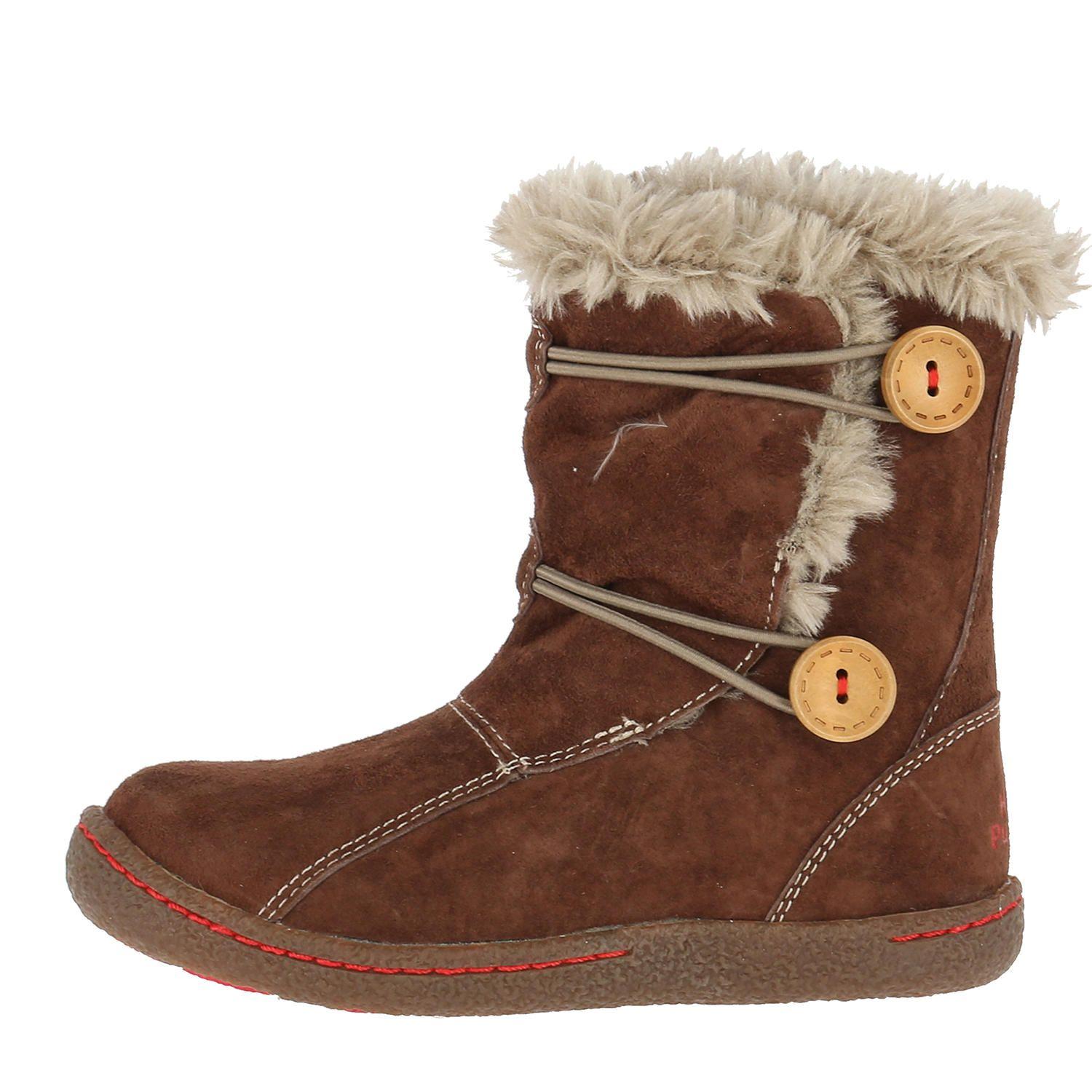 Bota Cuero Niña New Dakota Café-3