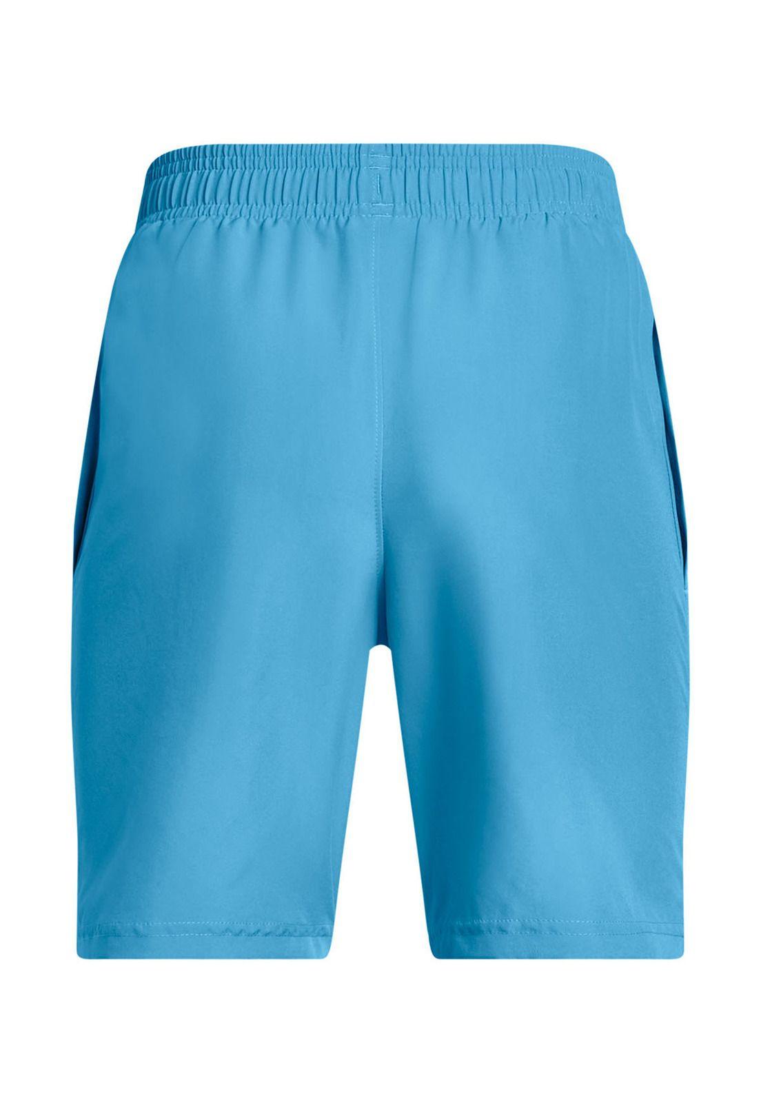 Shorts UA Tech Woven Wordmark Niños Azul-1
