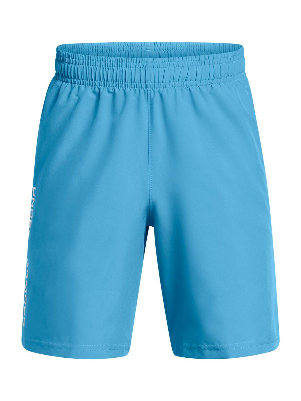 Shorts UA Tech Woven Wordmark Niños Azul-0