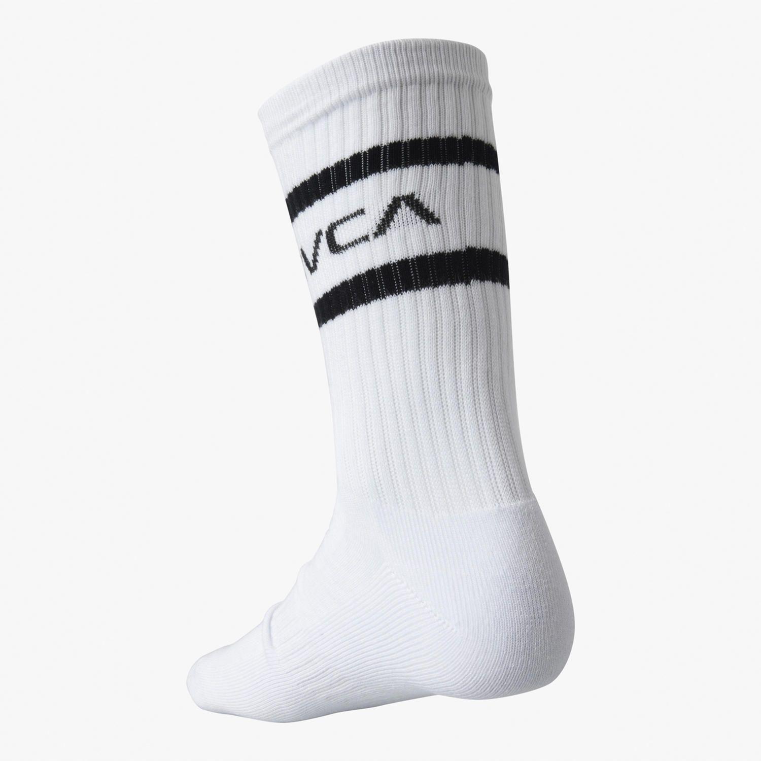 Pack 2 Calcetines Hombre 2Pk Strp Crew M Blanco-1