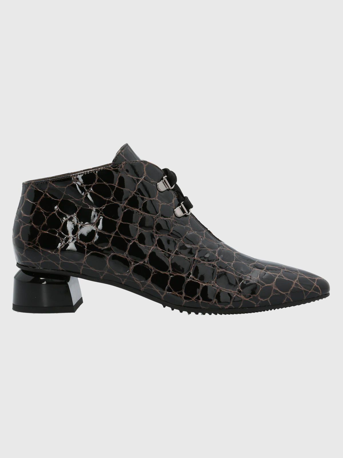 Botín Cuero Mujer Francca Café Oscuro-1