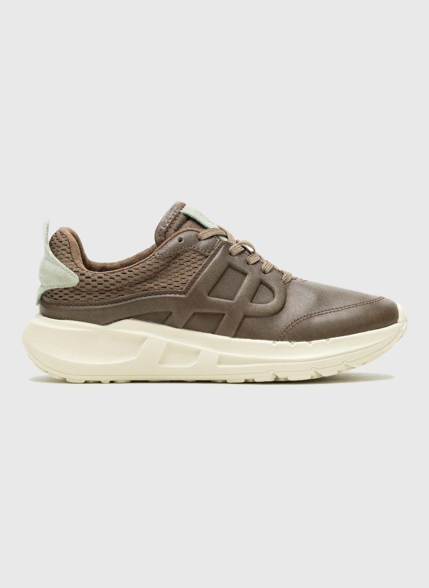 Zapatilla Cuero Mujer Seventy8 Runner Gris-1